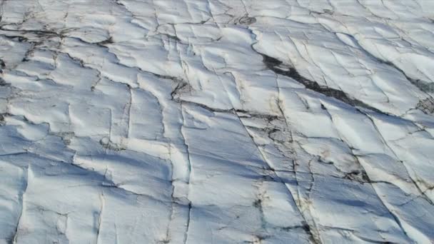 Moraine covered glacier — Stock Video