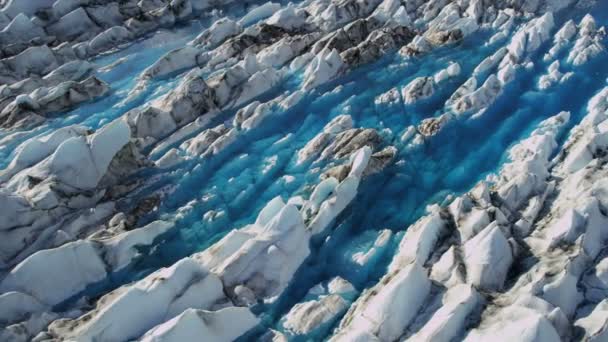 Piscinas de formaciones glaciales — Vídeos de Stock