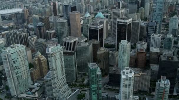 Αεροφωτογραφία του Βανκούβερ, Καναδάς — Αρχείο Βίντεο