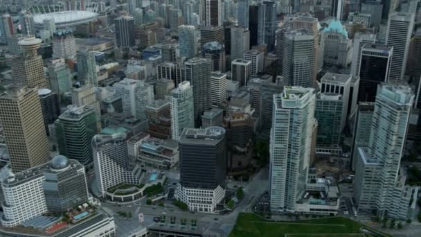 バンクーバー、カナダの航空写真ビュー — ストック動画