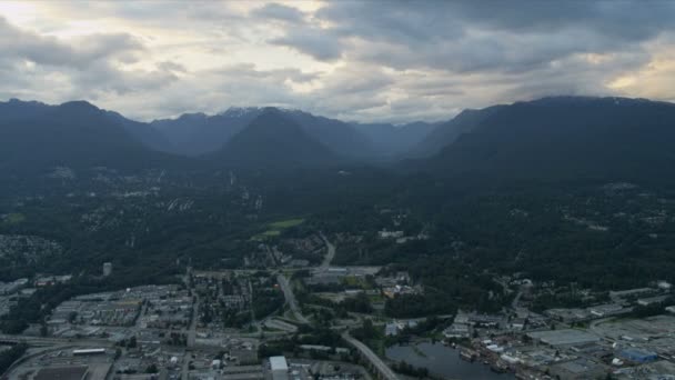 Luchtfoto van vancouver, canada — Stockvideo