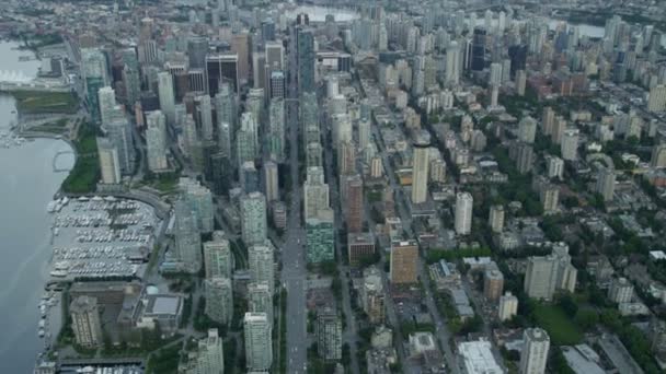 Vista aérea de Vancouver, Canadá — Vídeo de stock