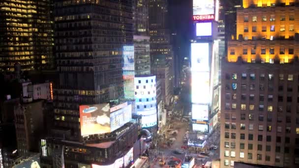 Times Square, Manhattan, Nova Iorque, EUA, Time lapse — Vídeo de Stock