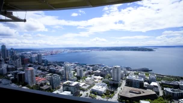 Seattle from Observation Tower — Stock Video