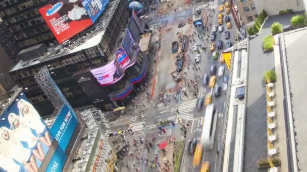 Times Square, Manhattan, New York, USA, Time lapse — Stock Video