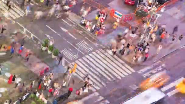 Times Square, Manhattan, Nueva York, Estados Unidos, Time lapse — Vídeos de Stock