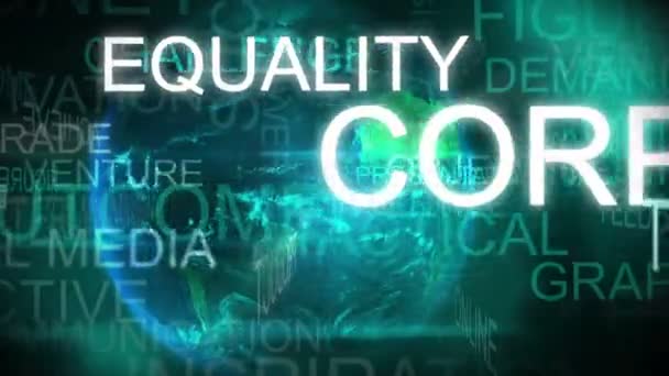 3D motion graphic text animation business finanças corporativas — Vídeo de Stock