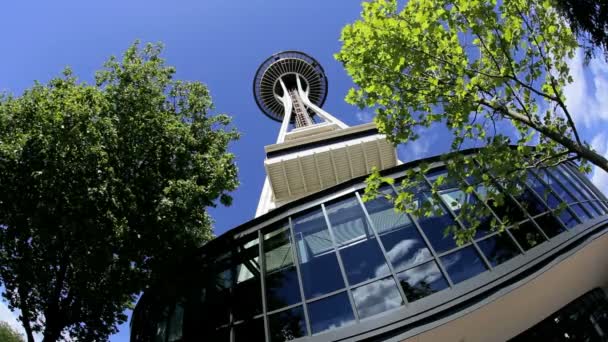 Space Needle Observatory, Seattle EE.UU. — Vídeo de stock