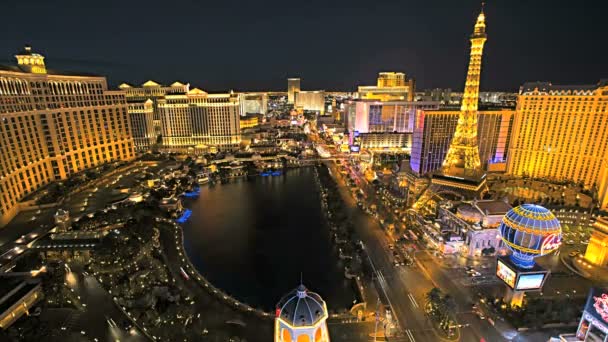 Bellagio Hotel fountains — Stock Video