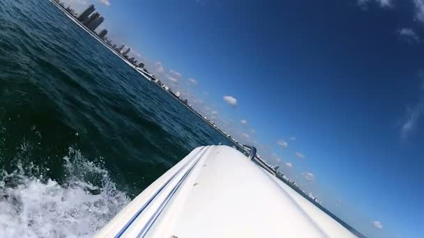 迈阿密城的豪华景色 — 图库视频影像