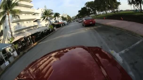 Hotely Ocean drive a byty — Stock video