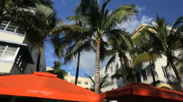 Ocean Drive Südstrand miami — Stockvideo