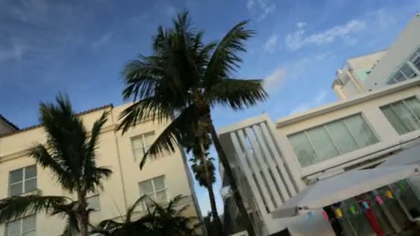 Hotels in Ocean Drive und Eigentumswohnungen — Αρχείο Βίντεο