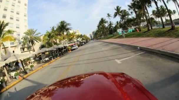 Ocean drive oteller ve condominiums — Stok video