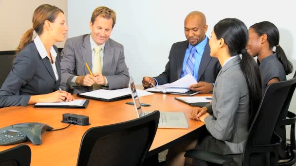 Business meeting in office — Stock Video