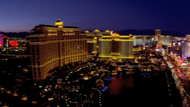 Bellagio Hotel nr Eiffel Tower Hotel — Wideo stockowe