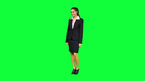 Kluge kaukasische Geschäftsfrau — Stockvideo
