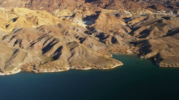 Aerial view Colorado River near  Las Vegas — Stock Video