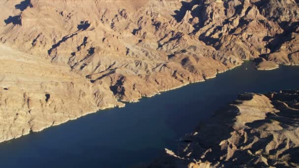 Vue Aérienne Rivière Colorado près de Las Vegas — Video
