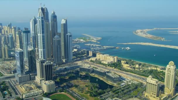 Vista aérea da Media City Dubai — Vídeo de Stock