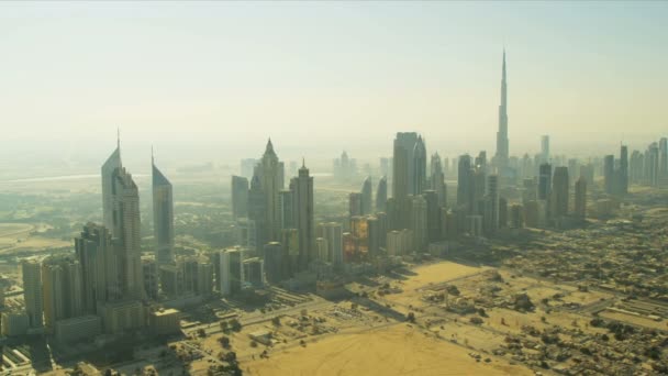 Cityscape view of downtown Dubai — Stock Video