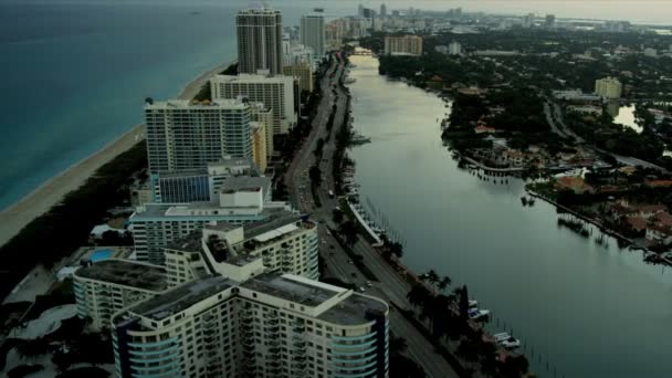 Aerial view of Miami, Florida — Stock Video