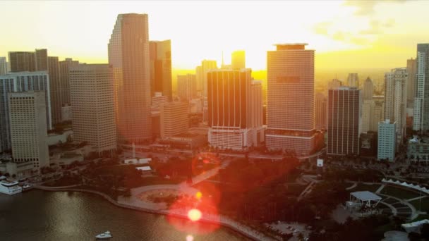 Bayfront Park Centro di Miami — Video Stock