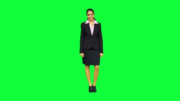 Smart Caucasian Businesswoman — Stock Video