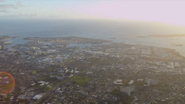 Flygfoto Sand Island, Hawaii — Stockvideo