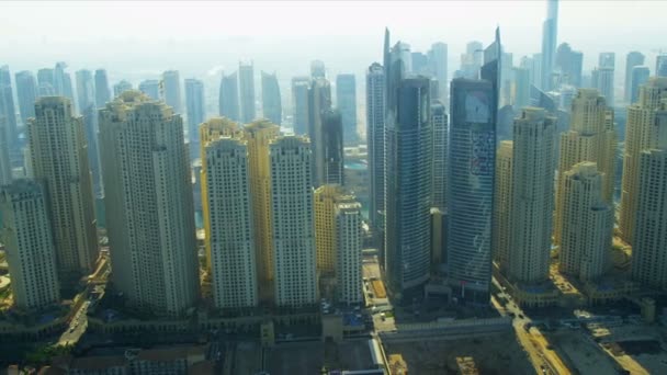 Luchtfoto jumeirah strand, dubai — Stockvideo