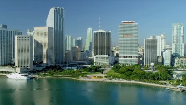 Downtown Miami City Financial District — Stock Video