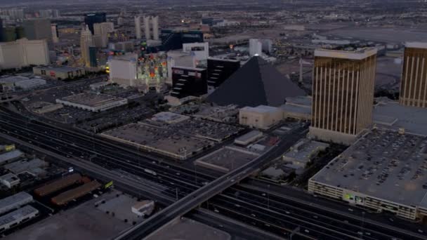 Havadan görünümü otoyol Las Vegas — Stok video