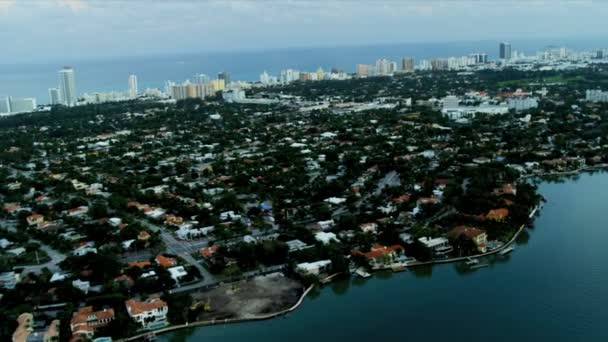 Veduta aerea di Miami, Florida — Video Stock