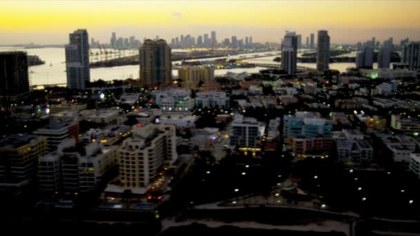 Vue aérienne de Miami, Floride — Video