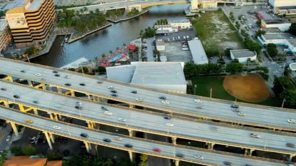 Luchtfoto van miami, florida — Stockvideo