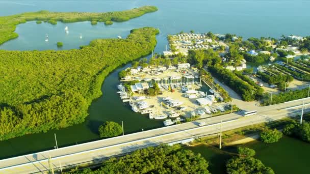 Resort och marina Key Largo — Stockvideo