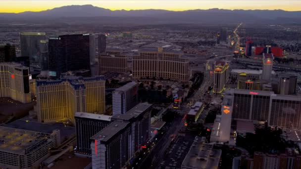 Aerial view Las Vegas — Stock Video