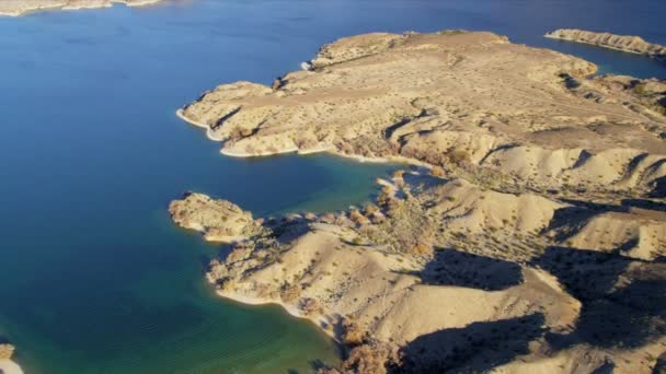 Aerial view Colorado River near  Las Vegas — Stock Video