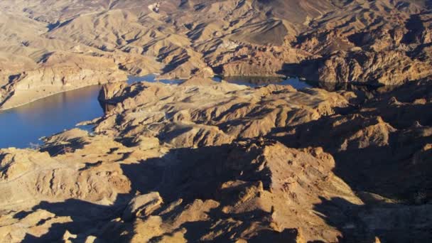 Aerial view Colorado River near  Las Vegas — Stock Video