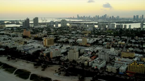 Luchtfoto van miami, florida — Stockvideo