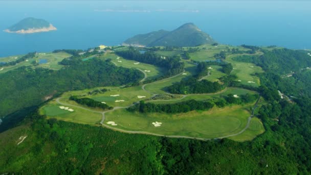 Aerial View Coastal Vacation Golf Course Hong Kong