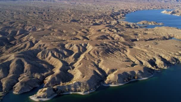 Vista aérea del río Colorado cerca de Las Vegas — Vídeos de Stock