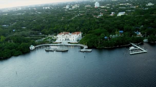 Vista aérea da paisagem em Miami, Florida — Vídeo de Stock