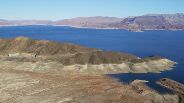 Zuidoost-Las Vegas, Lake Mead reservoir — Stockvideo