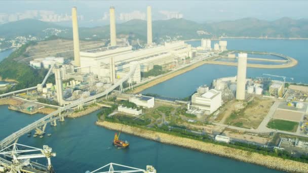АЭС Ламма в Гонконге — стоковое видео