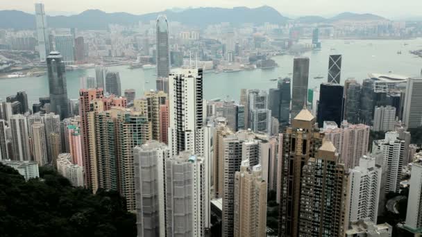 Skyline en Hong Kong — Vídeo de stock