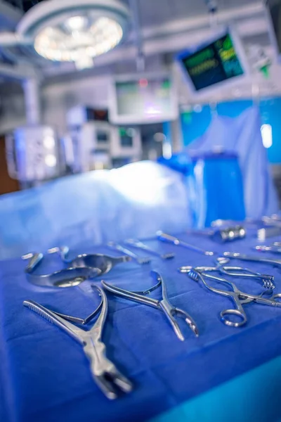 Instrumentos Médicos Especializados Esterilizados Para Operação Ortopédica Pacientes Por Médico — Fotografia de Stock