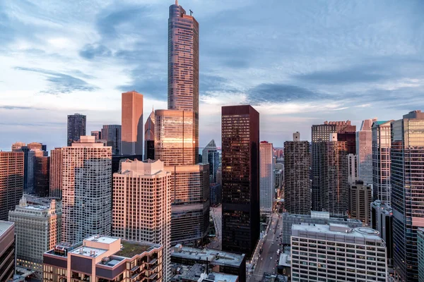 Vue Aérienne Des Gratte Ciel Trump International Hotel Tower Chicago — Photo