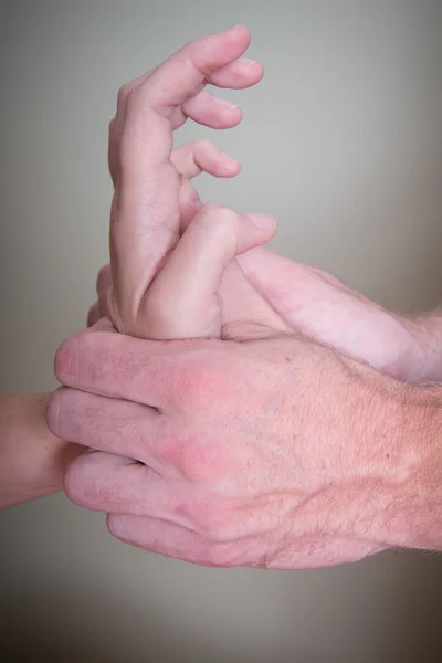 Kręgarz Masaż dłoni z ciśnieniem — Zdjęcie stockowe