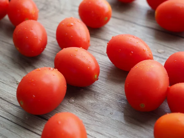 Tomates Cherry Verduras Frescas Ecológicas — Foto de Stock